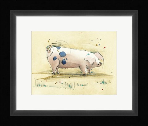Framed Penelope Pig Print