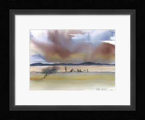 Framed Distant Figures Print