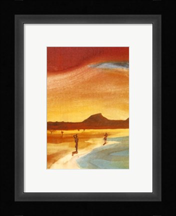 Framed Lakeshore Idyll Print