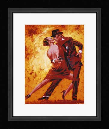 Framed Golden Tango Print