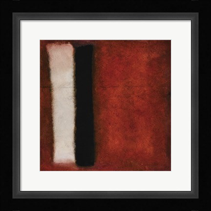 Framed Red Barn Composition No. 02 Print