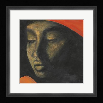 Framed Over Her Shoulder Print