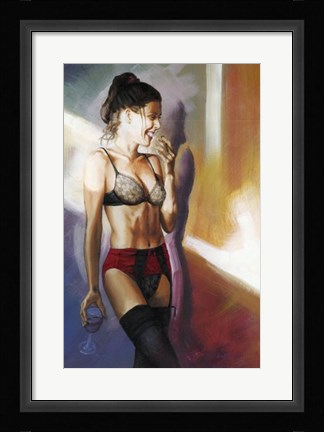 Framed Jess Laugh Print