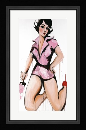 Framed Pink Painter Print