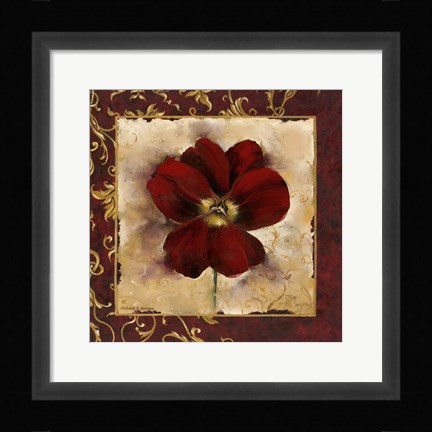 Framed Pansy Print