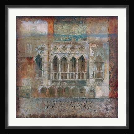 Framed Pieces Of Tuscany III Print