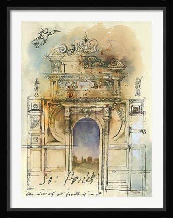 Framed Monument II Print