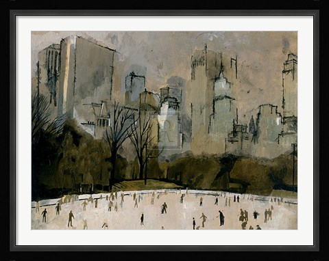 Framed Winter In Manhattan Print
