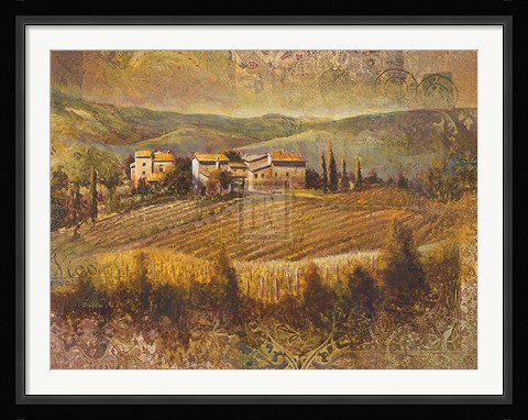 Framed Chianti Land I Print