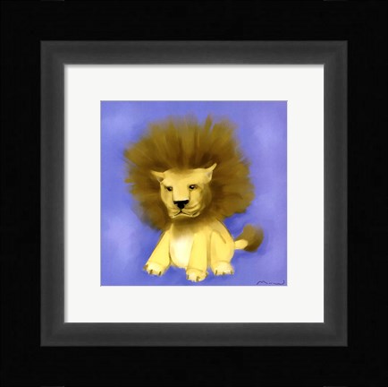 Framed Lion Print