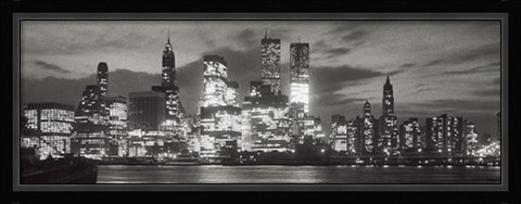 Framed Manhattan Skyline from Brooklyn Print
