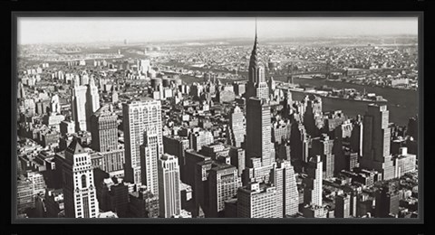 Framed View of Midtown  Manhattan, NYC 1933 Print