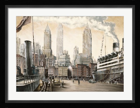 Framed Departure, New York Print