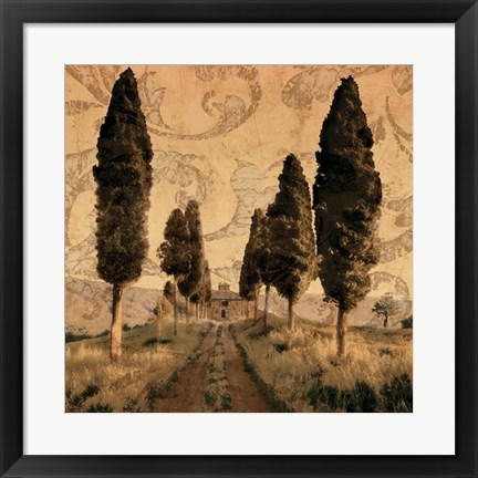 Framed Tuscany I Print