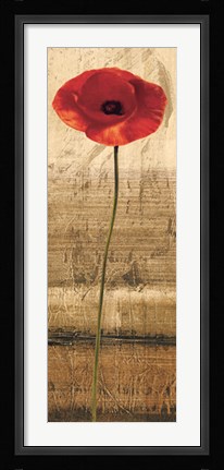 Framed Poppy Panel II Print