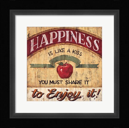 Framed Happiness Print