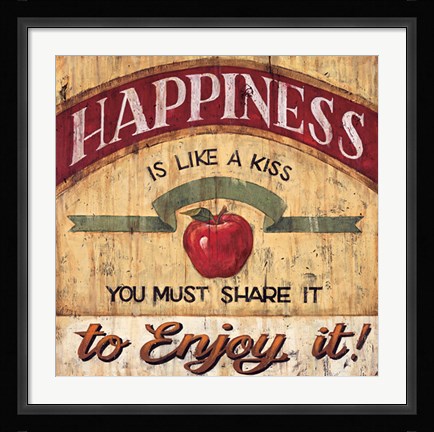 Framed Happiness Print