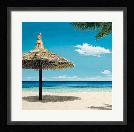Framed Seashore Serenity I Print