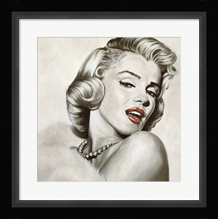 Framed Marilyn Monroe - Dazzle Print