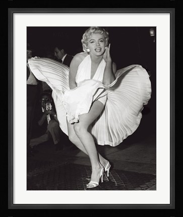 Framed Marilyn Monroe - Seven Year Itch, c.1954 Print
