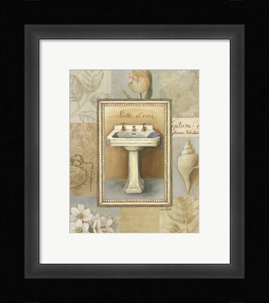 Framed Tranquil Bath I Print