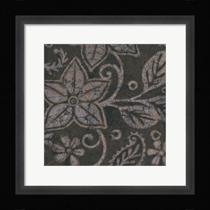 Framed Island Batik I Print