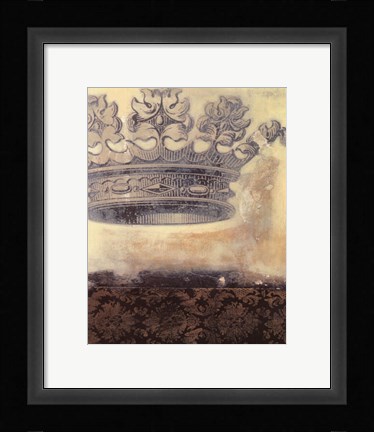 Framed Regal Crown I Print