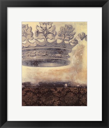 Framed Regal Crown I Print