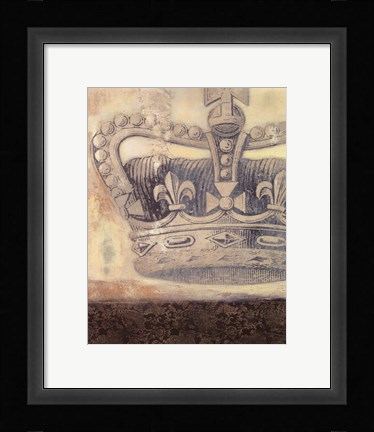 Framed Regal Crown II Print