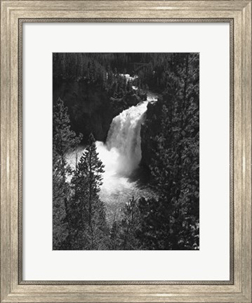 Framed Mountain Waterfall II Print