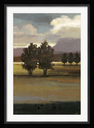 Framed Mountain Range I Print