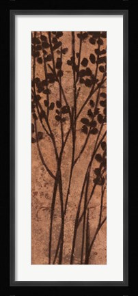 Framed Twigs on Copper I Print