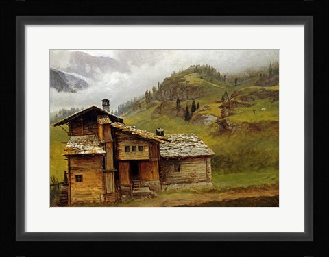 Framed Mountain House Print