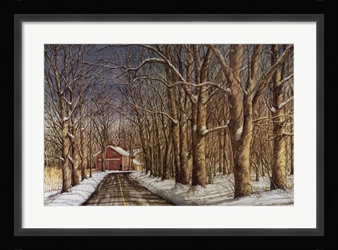 Framed Bend in the Road Print