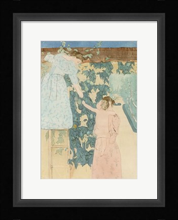 Framed Gathering Fruit Print