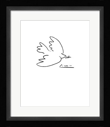 Framed Dove of Peace Print