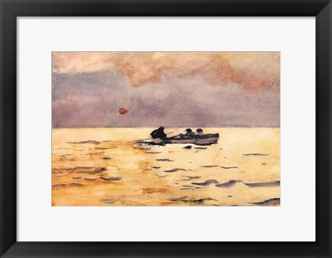 Framed Rowing Home Print