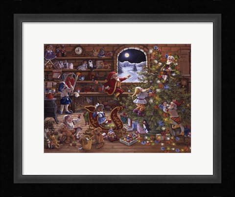 Framed Countdown To Christmas Print