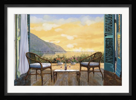 Framed Aperitivo Al Tramonto Print