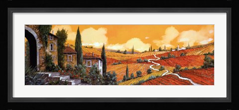 Framed Terra Di Siena Print