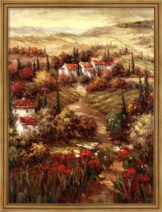 Framed Tuscan Village Print