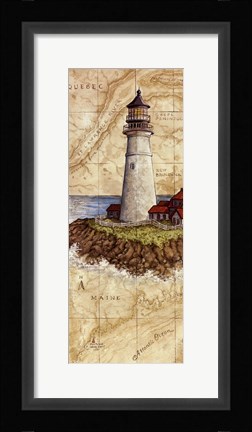 Framed Portland Head Light Print
