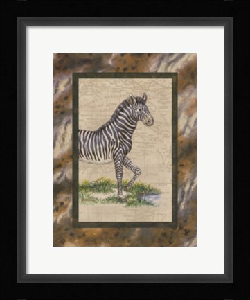 Framed Zebra Print
