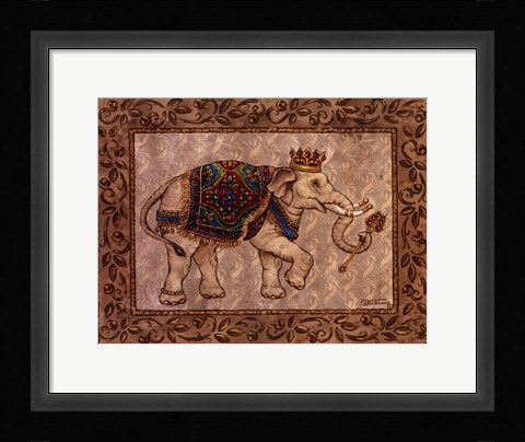 Framed Royal Elephant I Print