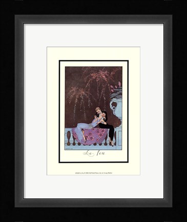 Framed Le Feu Print