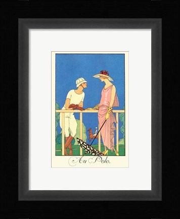 Framed Au Polo Print