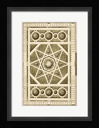 Framed Garden Maze VI Print