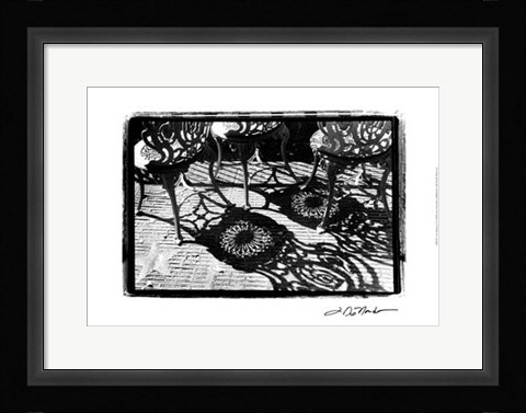 Framed Cafe Shadows II Print