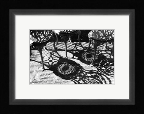 Framed Cafe Shadows II Print