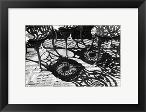 Framed Cafe Shadows II Print